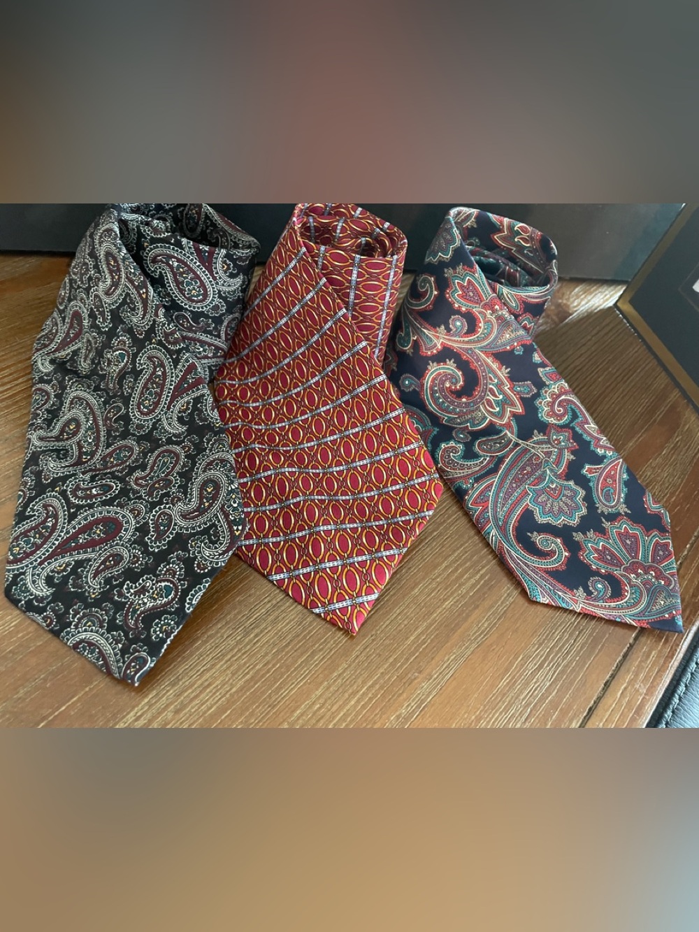 Lord & Taylor Evan Picone Jos A Bank Set of 3 Designer Men’s Neckties All Silk